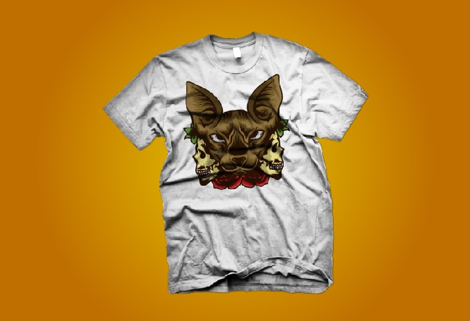 Bastet Terror t shirt design for purchase