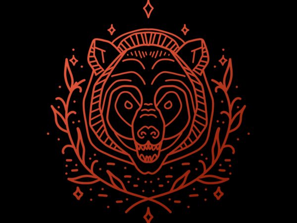 Bear tshirt design