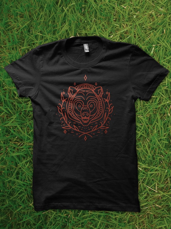 bear tshirt design