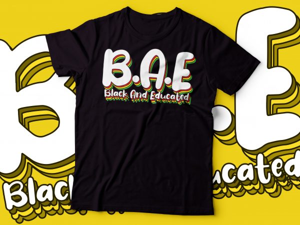 Black and educated queen tshirt design | african american tshirt designs Black and educated queen tshirt design | african american tshirt designs