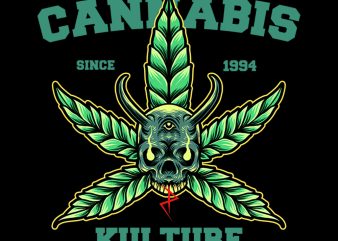 cannabis kulture tshirt design