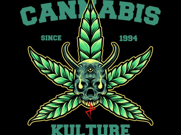 Cannabis kulture tshirt design