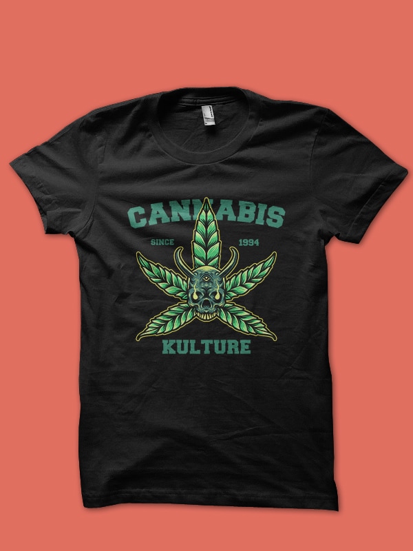 cannabis kulture tshirt design