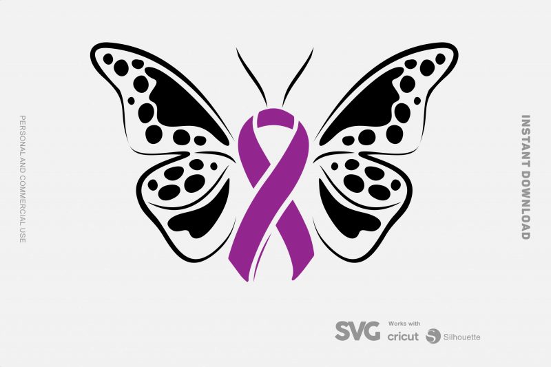 Cystic fibrosis Awareness Butterfly SVG – Cancer – Awareness – shirt design png graphic t-shirt design