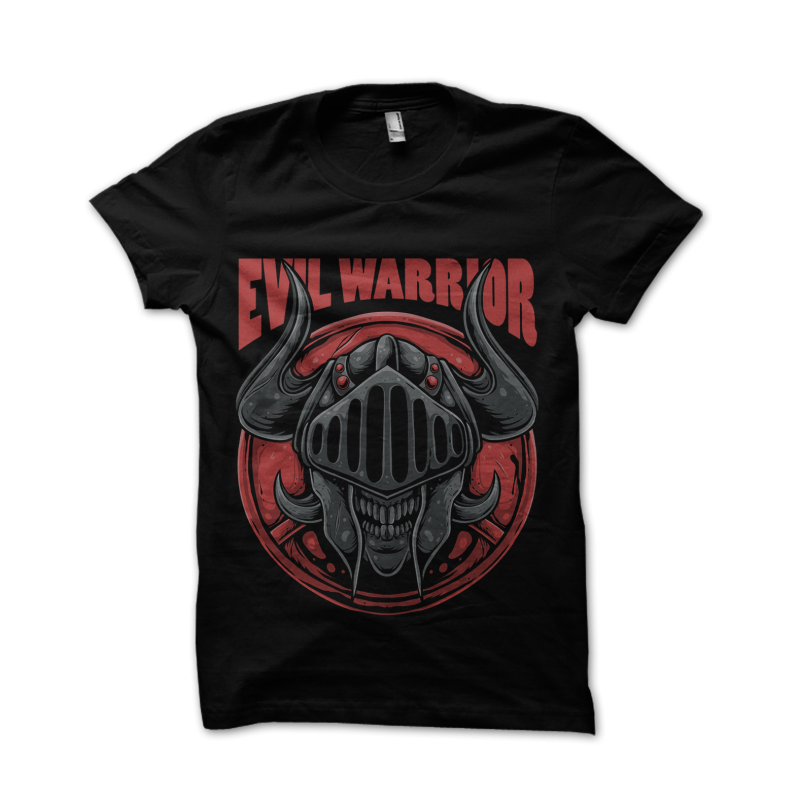 Evil warrior t-shirt design png