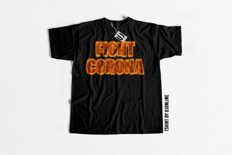Fight Corona Virus buy t-shirt design artwork