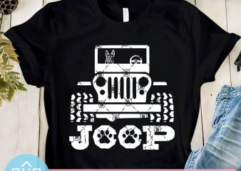 German Shepherd Riding On Jeep SVG, Trip SVG, Dog SVG, Animals SVG t shirt design for sale