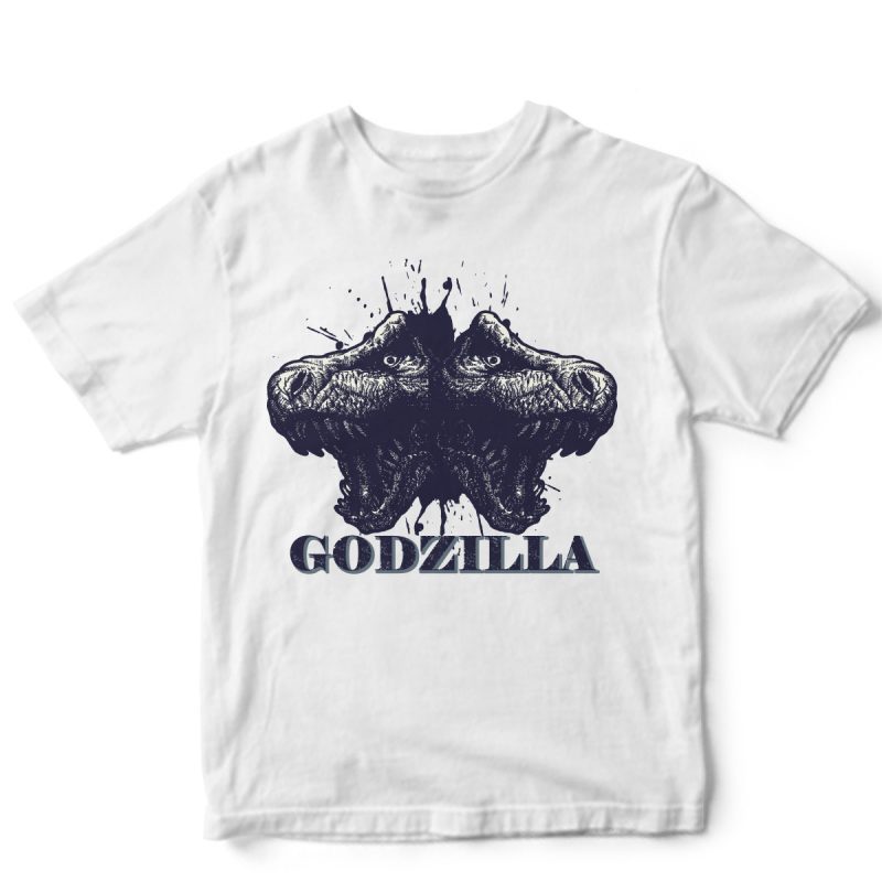 godzilla shirt design png