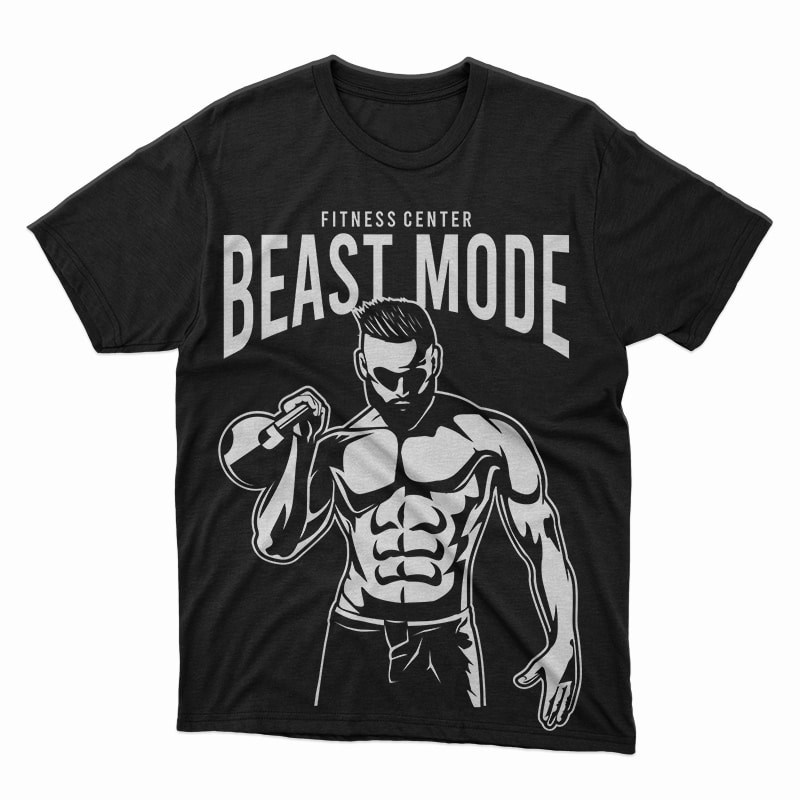 Beast mode vector tshirt design