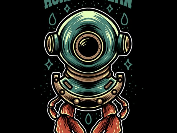 Horror ocean tshirt design