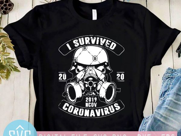 I survived 2020 2019 ncov coronavirus svg, covid – 19 svg, coronavirus svg, gas mask svg buy t shirt design artwork
