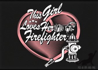 Firefighter Wife t shirt design for sale