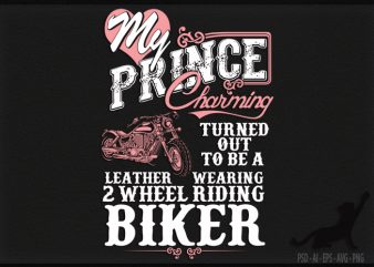 Biker Wife t-shirt design for sale