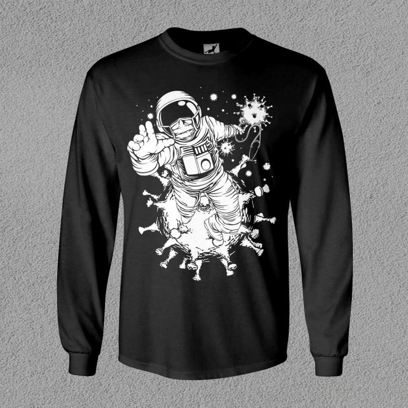 Astrovirus t shirt design template