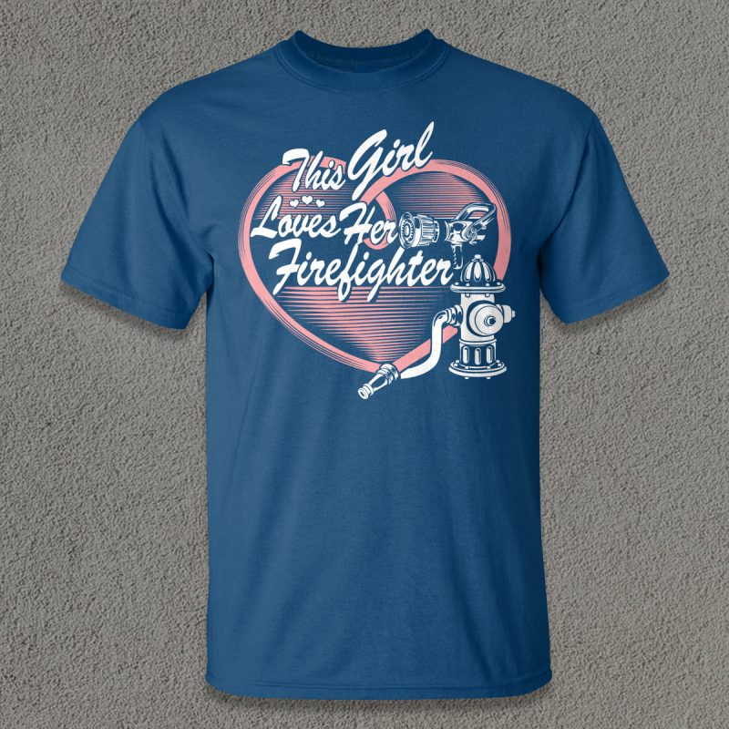Firefighter Wife t shirt design for sale