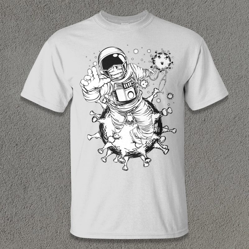 Astrovirus t shirt design template
