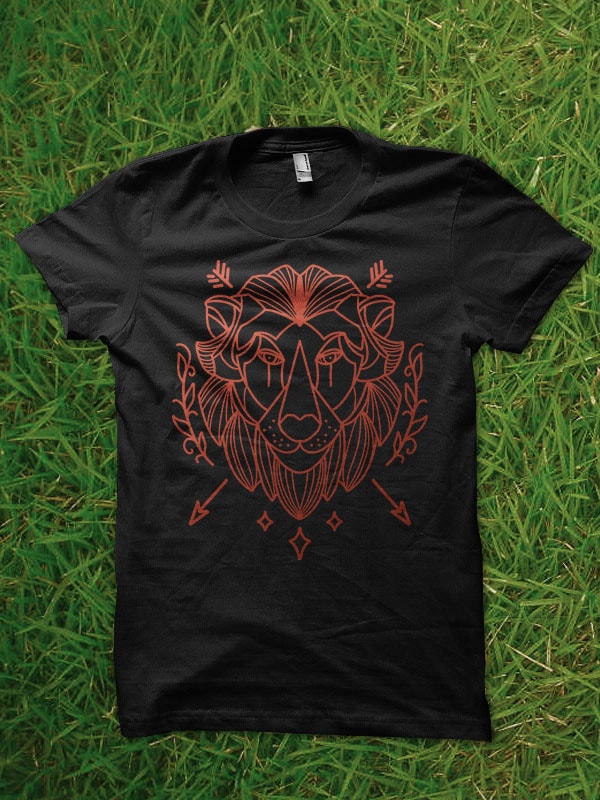 lion tshirt design