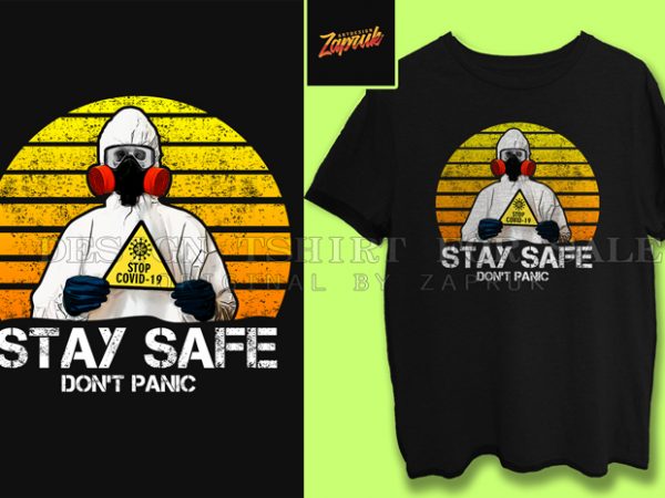 Stop covid-19 corona virus , stay safe, stay home, t shirt design to buy