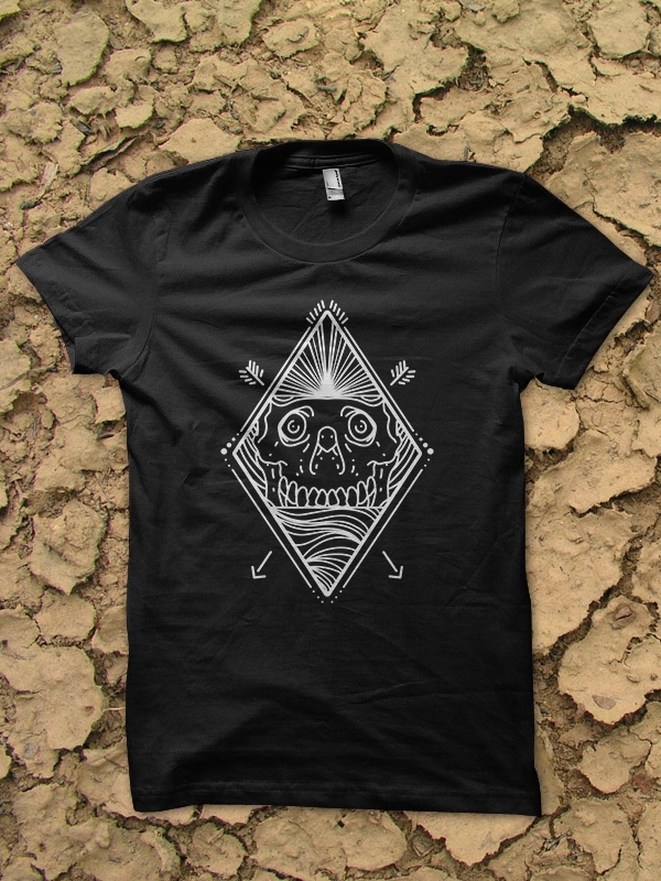 skull tshirt design