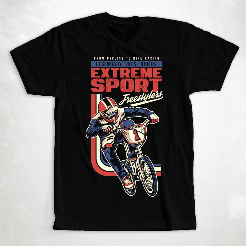 Extreme sport shirt design png