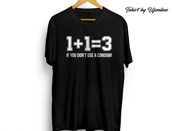 one plus one funny design for t shirt buy t shirt design artwork