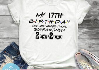 My 17th Birthday The One Where I Was Quarantined 2020 SVG, Birthday SVG buy t shirt design