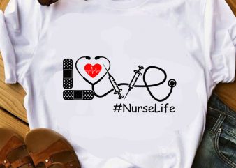 Love Nurse Life SVG, Heartbeat SVG, Doctor Headset SVG, Coronavirus SVG buy t shirt design