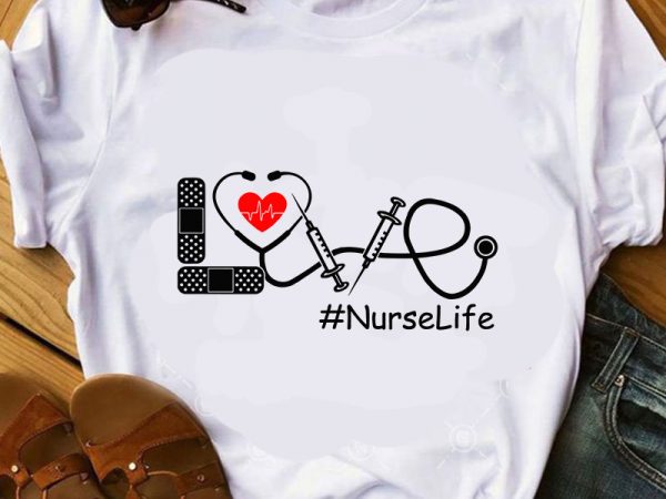 Love nurse life svg, heartbeat svg, doctor headset svg, coronavirus svg buy t shirt design