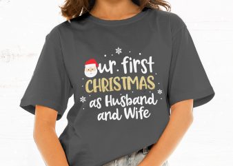 Our First Christmas as Husband and Wife buy t shirt design artwork