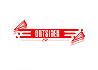 outsider streetwear design for t shirt