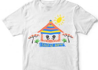 stay at home covid-19 t shirt design template