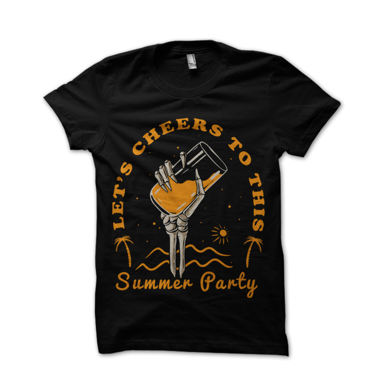 summer party t shirt design for download