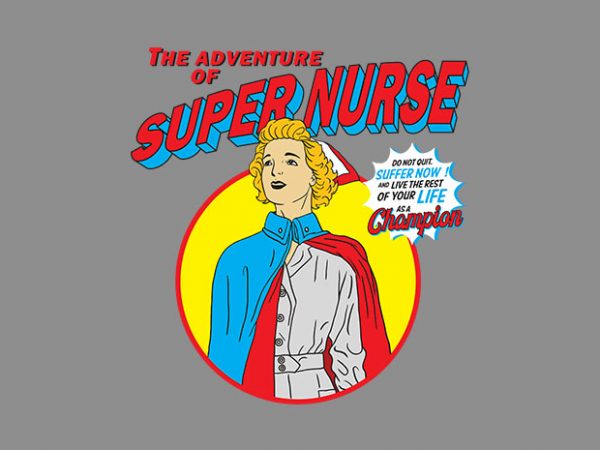 super nurse graphic t-shirt design super nurse graphic t-shirt design