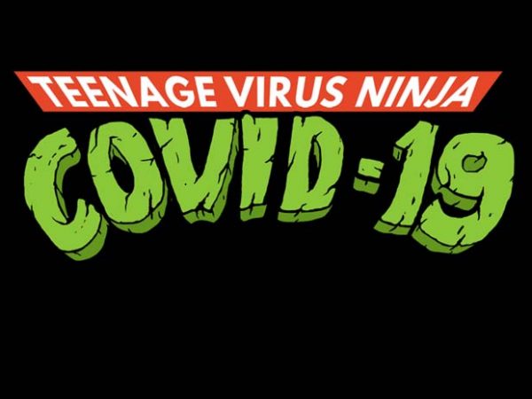 Teenage virus ninja covid 19 logo buy t shirt design