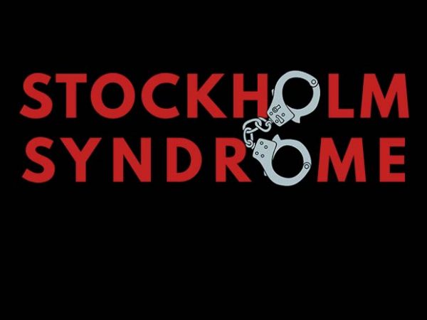 Stockholm syndrom t-shirt design for commercial use