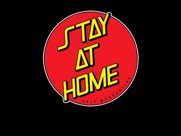 Stay at home t shirt design for purchase