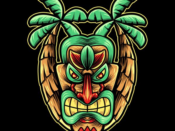 Summer with tiki buy t shirt design artwork