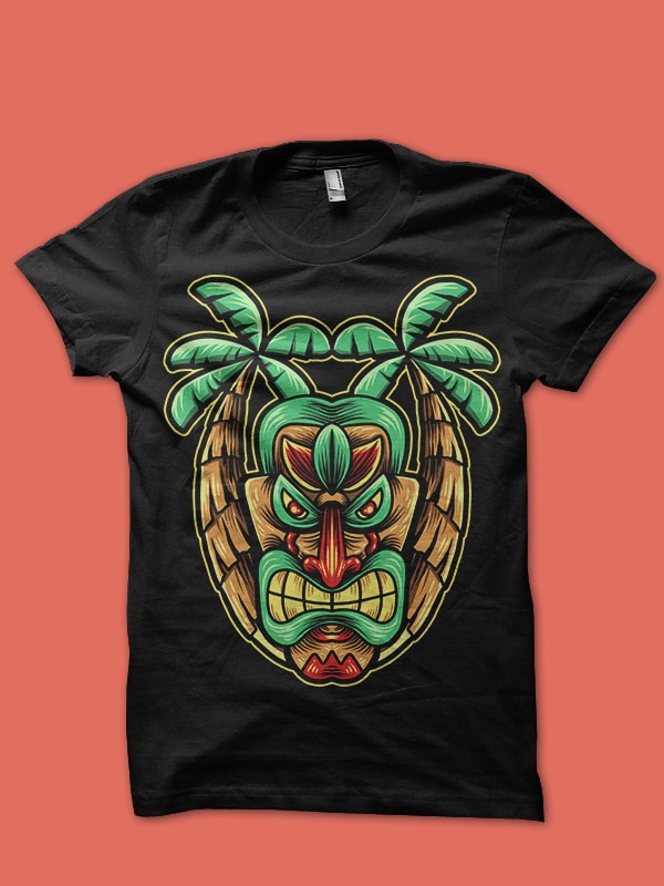 summer with tiki buy t shirt design artwork - Buy t-shirt designs