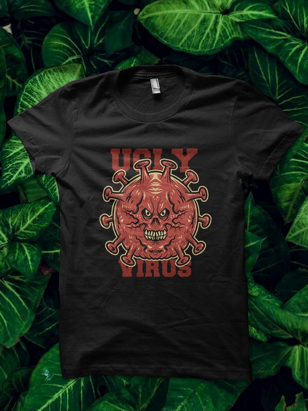 ugly virus tshirt design