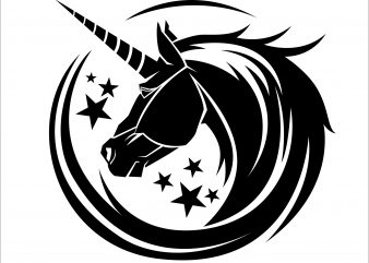 unicorn graphic t-shirt design