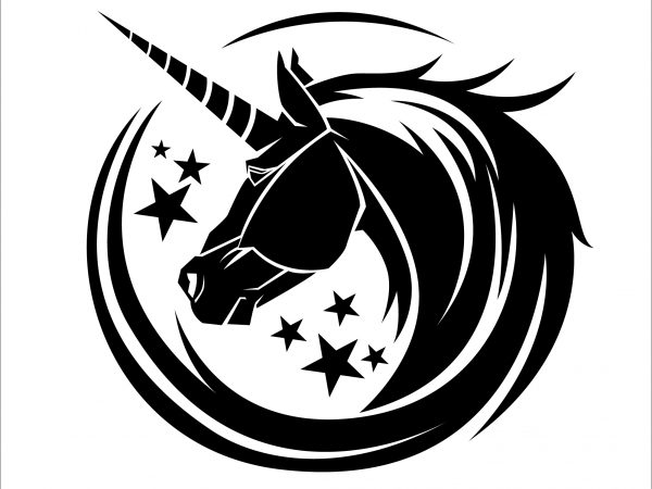 Unicorn graphic t-shirt design