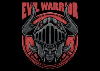 Evil warrior t-shirt design png