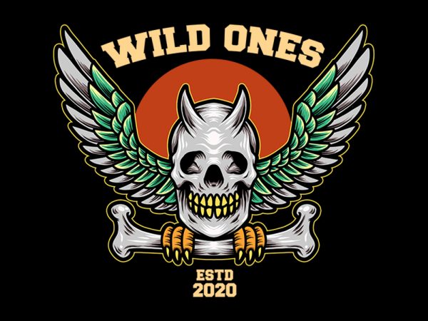 Wild ones tshirt design