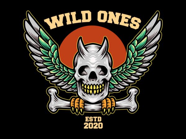 Wild ones tshirt design