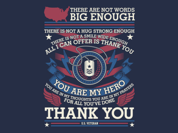 Thank you veteran – veteran illustration design svg buy t shirt design artwork