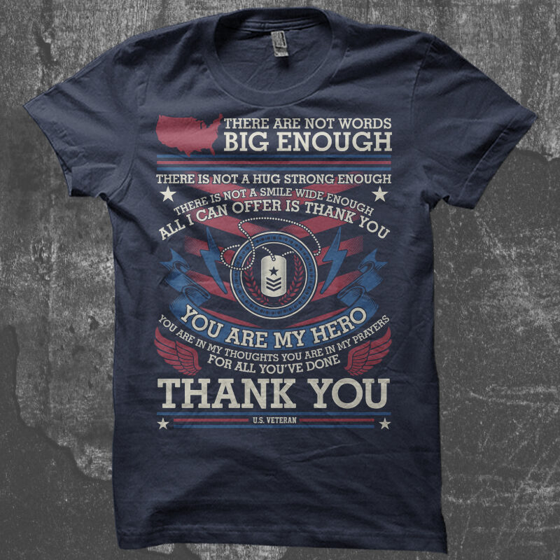 Thank You Veteran – Veteran Illustration Design SVG buy t shirt design artwork