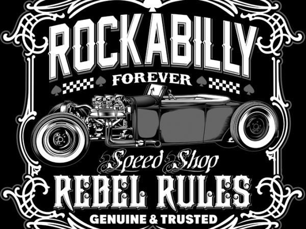 Rockabilly forever buy t shirt design