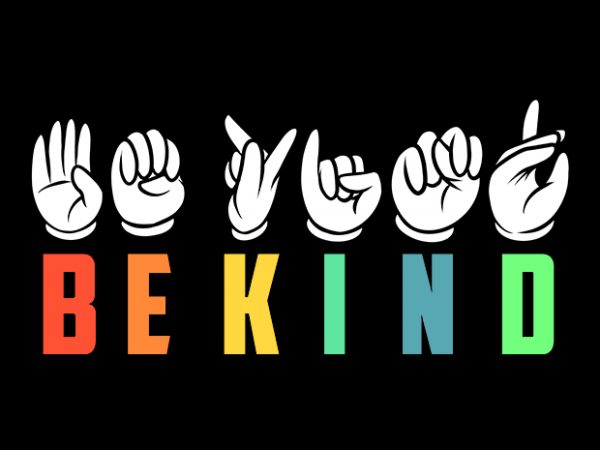 Be kind t shirt design for download