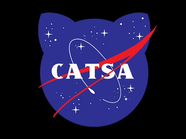 Cat funny catsa, nasa parody t shirt design for purchase