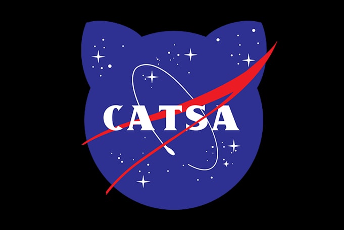 Cat Funny Catsa, Nasa Parody t shirt design for purchase